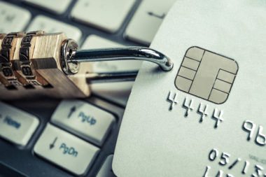 Credit card secure chip