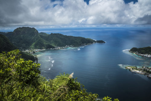 Pago Pago, the capital of the territory of American Samoa.