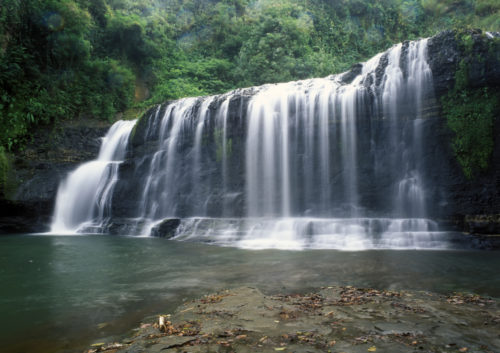 Talofofo Falls, a popular tourist attraction near Talofofo Bay, Guam