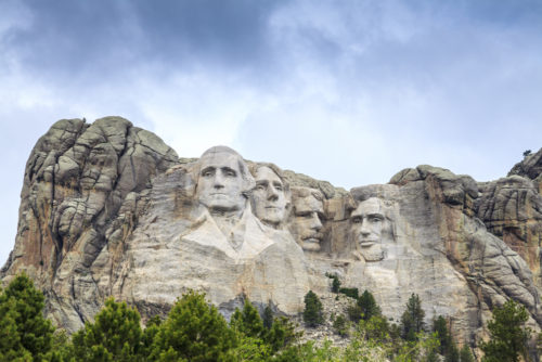 Mount Rushmore National Monument in South Dakota