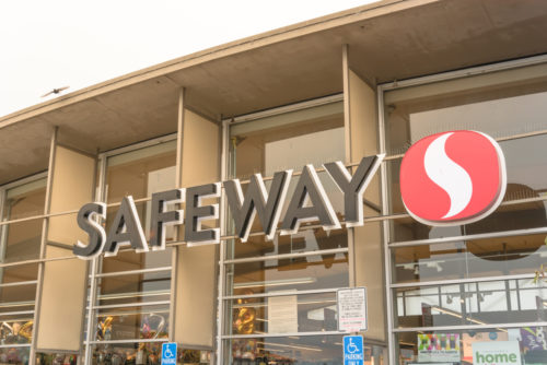 An image of the outside of a Safeway Store.