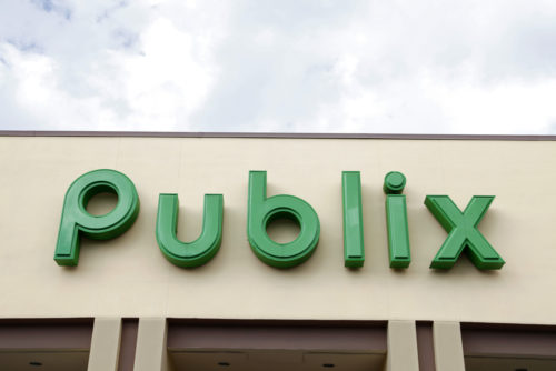 A photo from outside a Publix store.