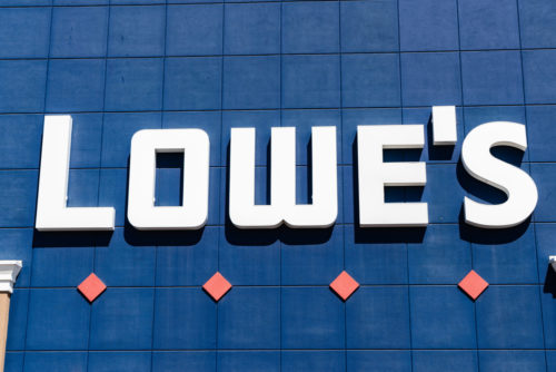 An image of the Lowe's logo.