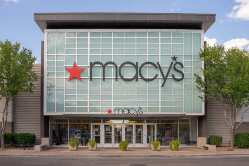 An image of the outside of a Macy's store.