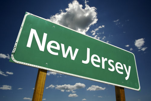 A road sign that reads "New Jersey."