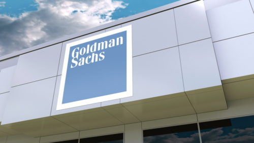 An image of the outside of a Goldman Sachs group branch.
