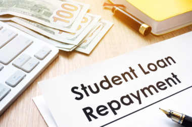 A document labeled "student loan repayment."