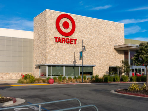 An image of the exterior of a Target retail store.