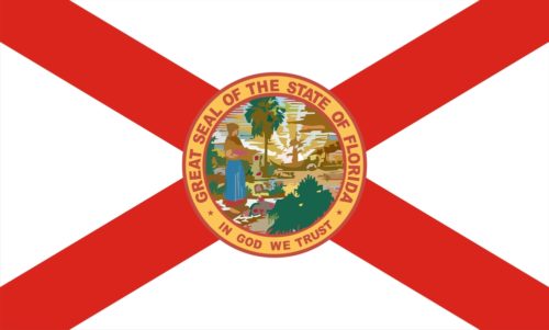 An image of the Florida state flag.