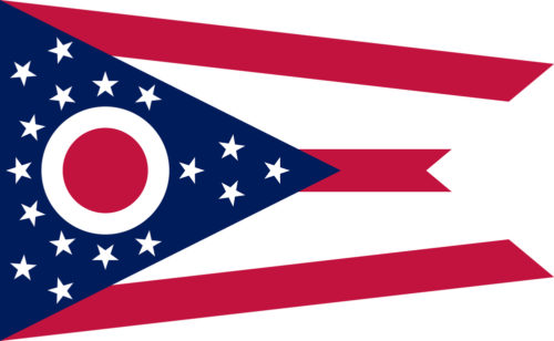 An image of the Ohio state flag.