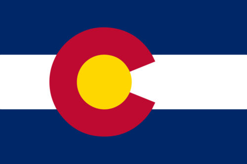 An image of the Colorado state flag.