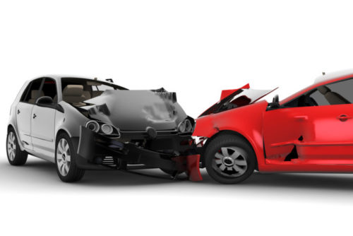 An accident renders two cars a total loss.