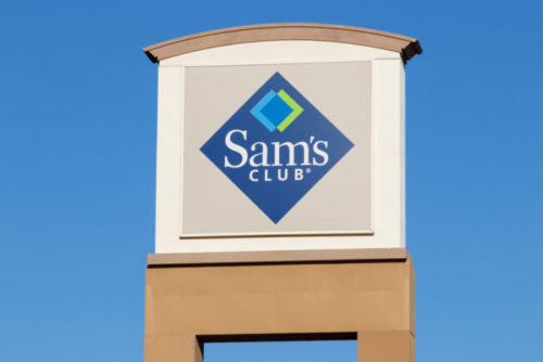 An image of a Sam's Club sign.