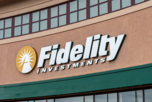An image of the exterior of a Fidelity Investments branch.