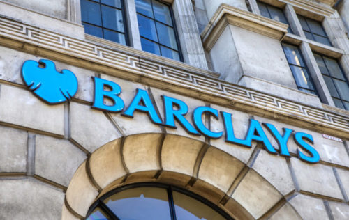 The exterior of a Barclays bank.