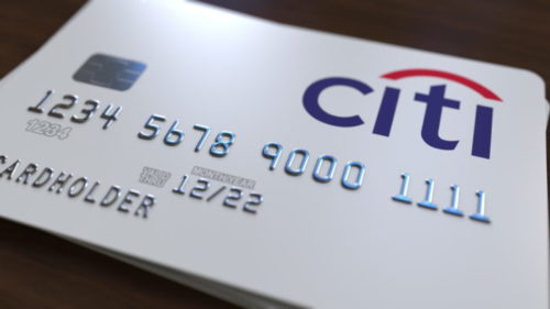 An image of a Citibank credit card.