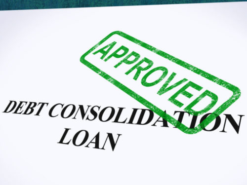 A debt consolidation loan is rubberstamped "approved."