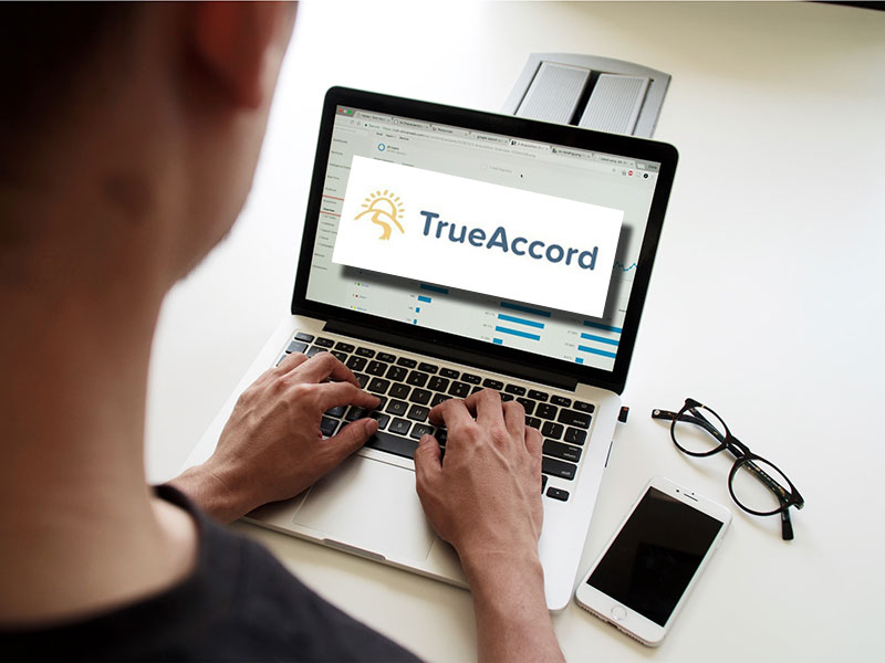 TrueAccord on an online credit report