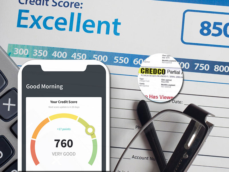 credit score credit report and credco