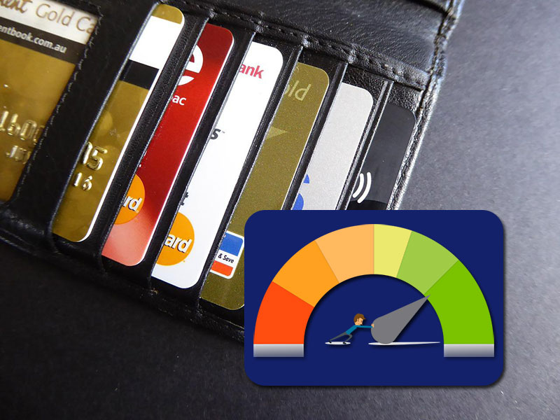 credit card wallet and credit report score