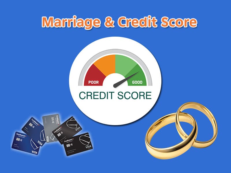 credit score and wedding rings and credit cards