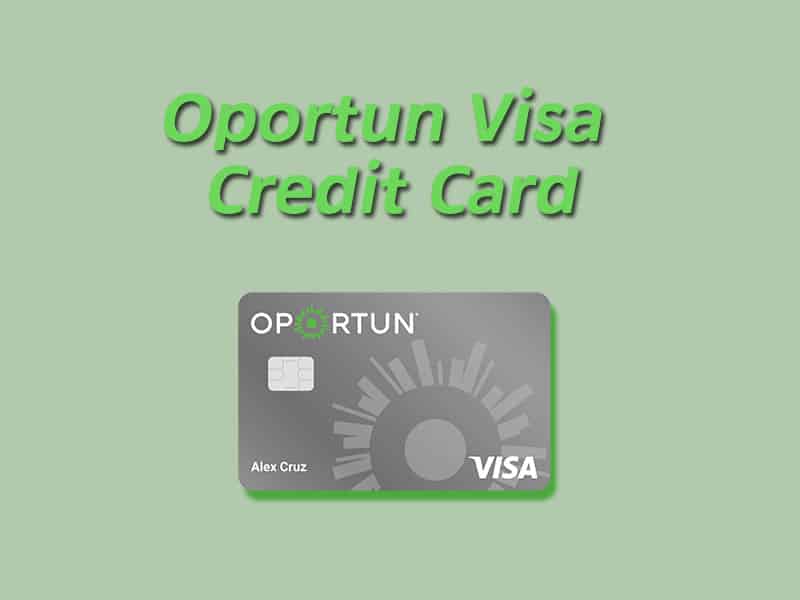 oportun visa credit card with card graphic