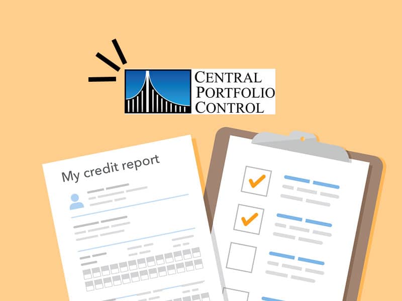 credit report with central portfolio control logo